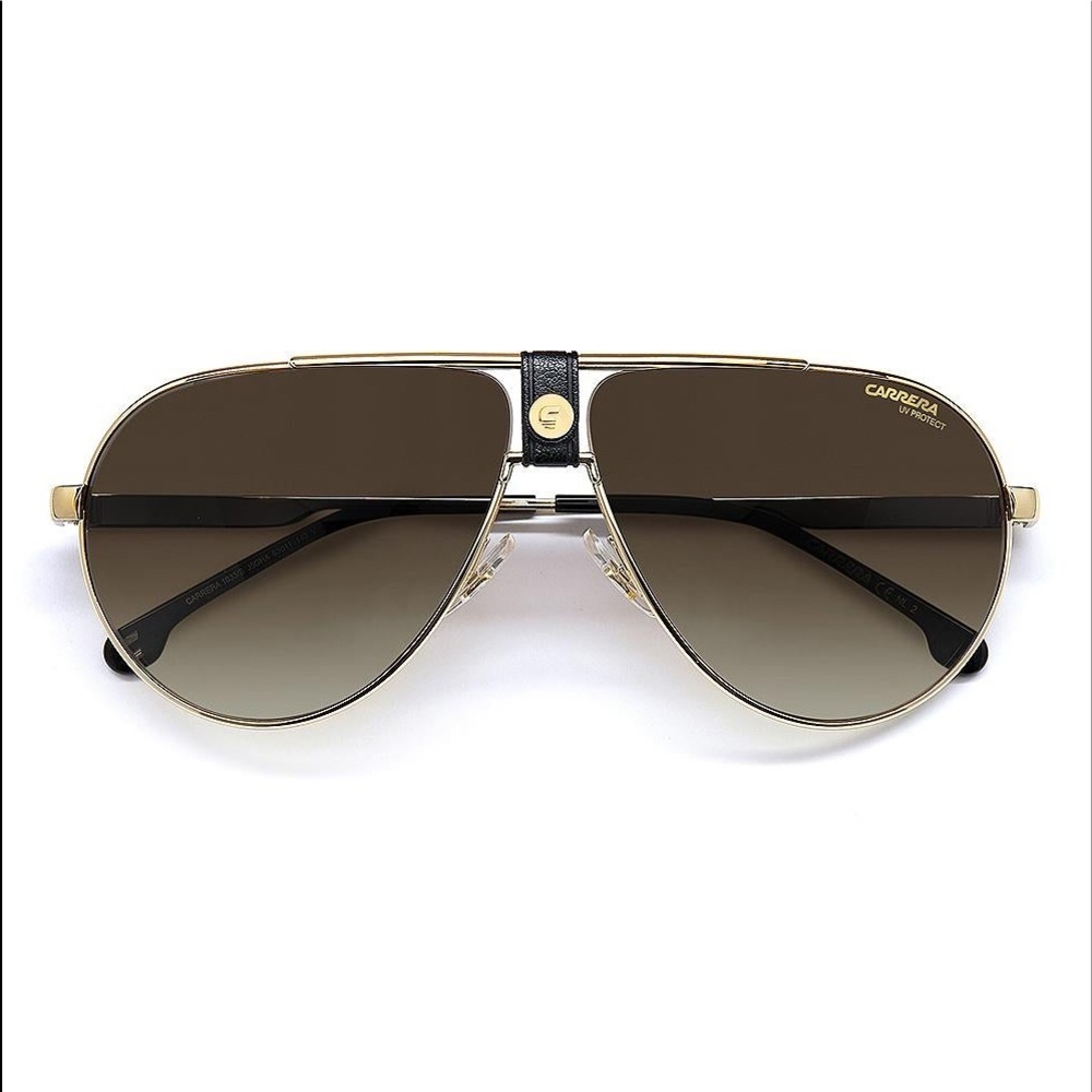 CARRERA 1033S NAVIGATOR SUNGLASSES GOLD WITH BROWN NWOT
